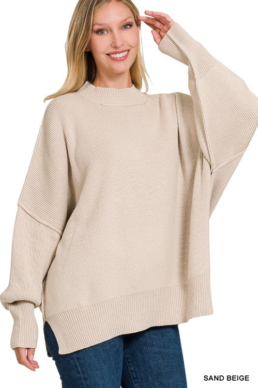 On The Way Side Slit Sweater