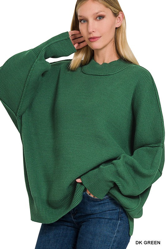 On The Way Side Slit Sweater