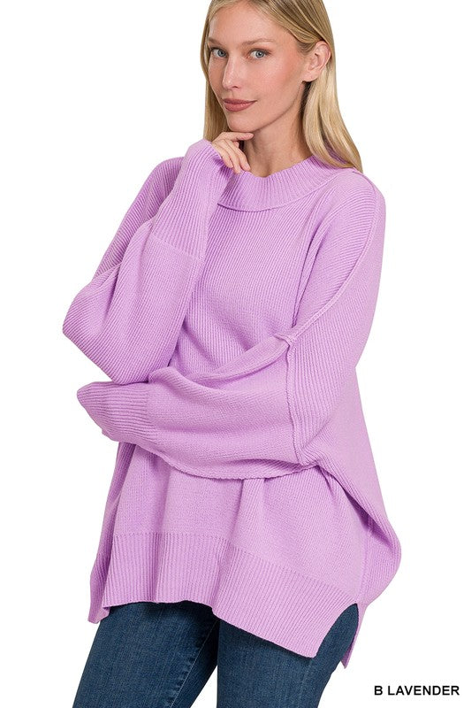 On The Way Side Slit Sweater