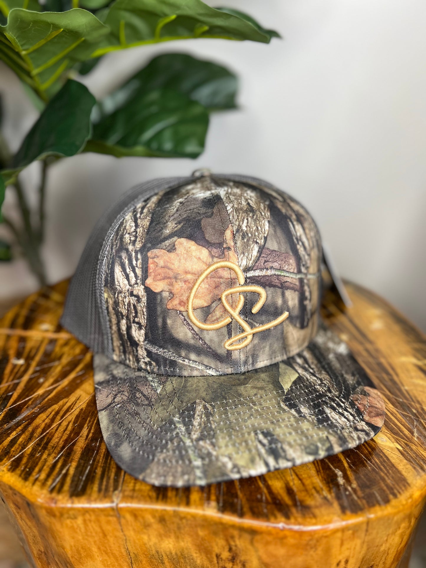 Camo Initials Trucker Hat