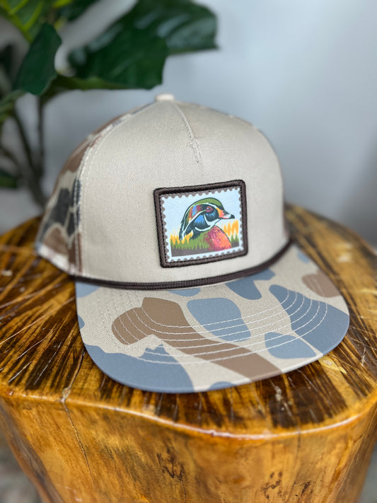 Camo Duck Stamp Rope Hat