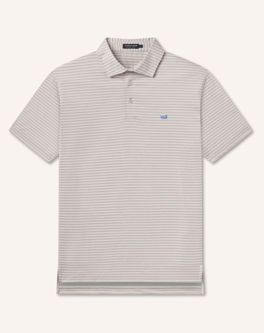 Bermuda Performance Polo - Domingo Stripe