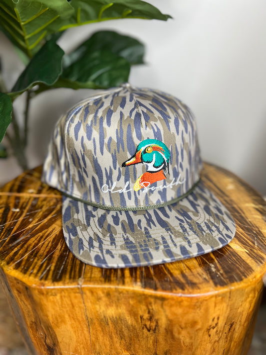 Wood Duck Head Osland Camo Trucker Hat