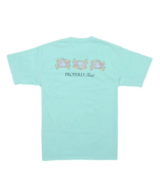 Properly Tied Cotton Tee - Triple Crab