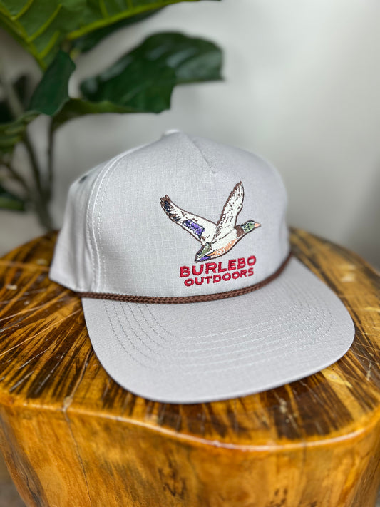 BURLEBO Outdoors Grey Rope Hat