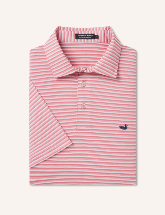 Bermuda Performance Polo - Domingo Stripe