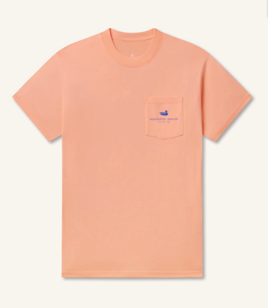 Southern Marsh Cotton Tee - Blue Crab