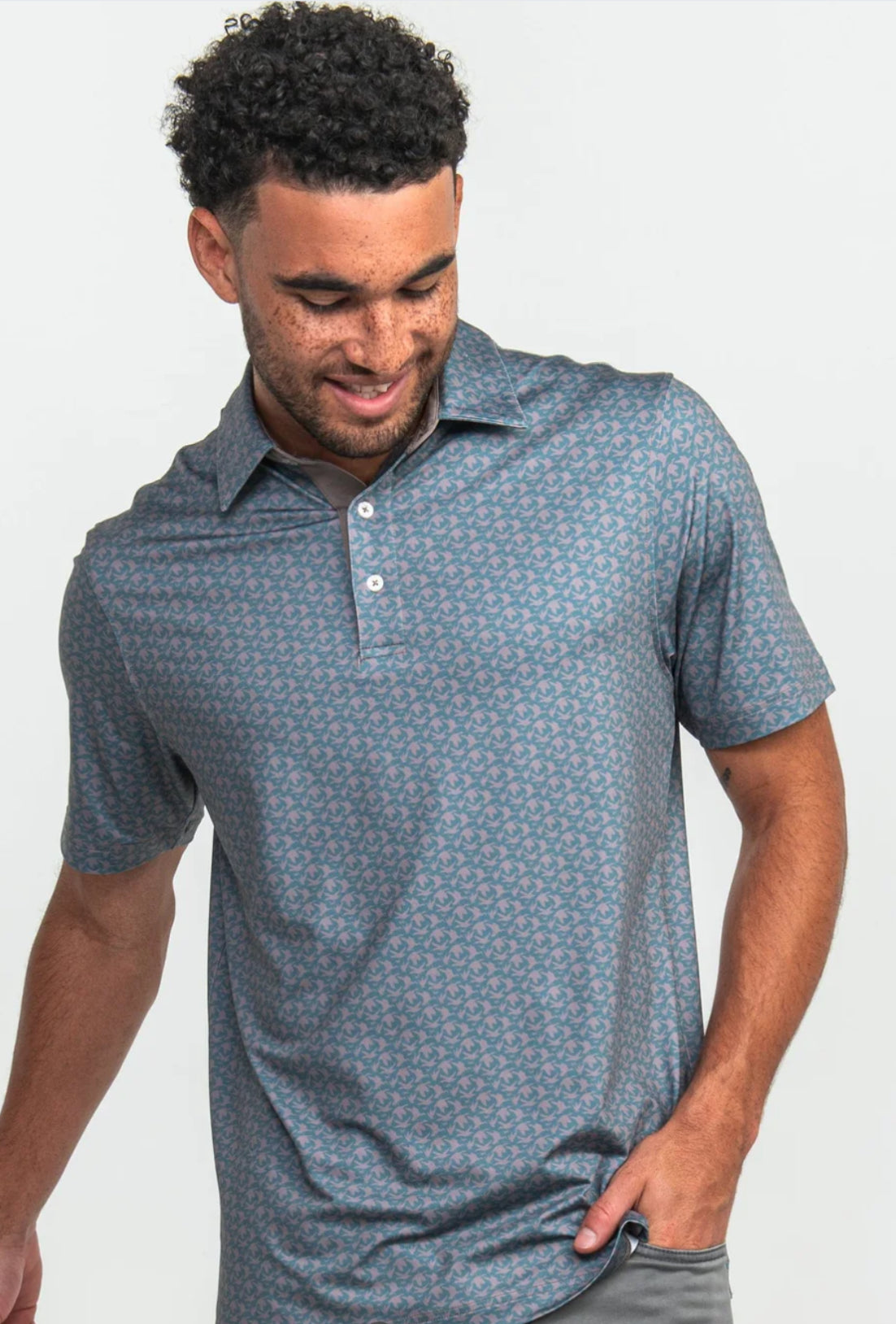 Party Fowl Printed Polo