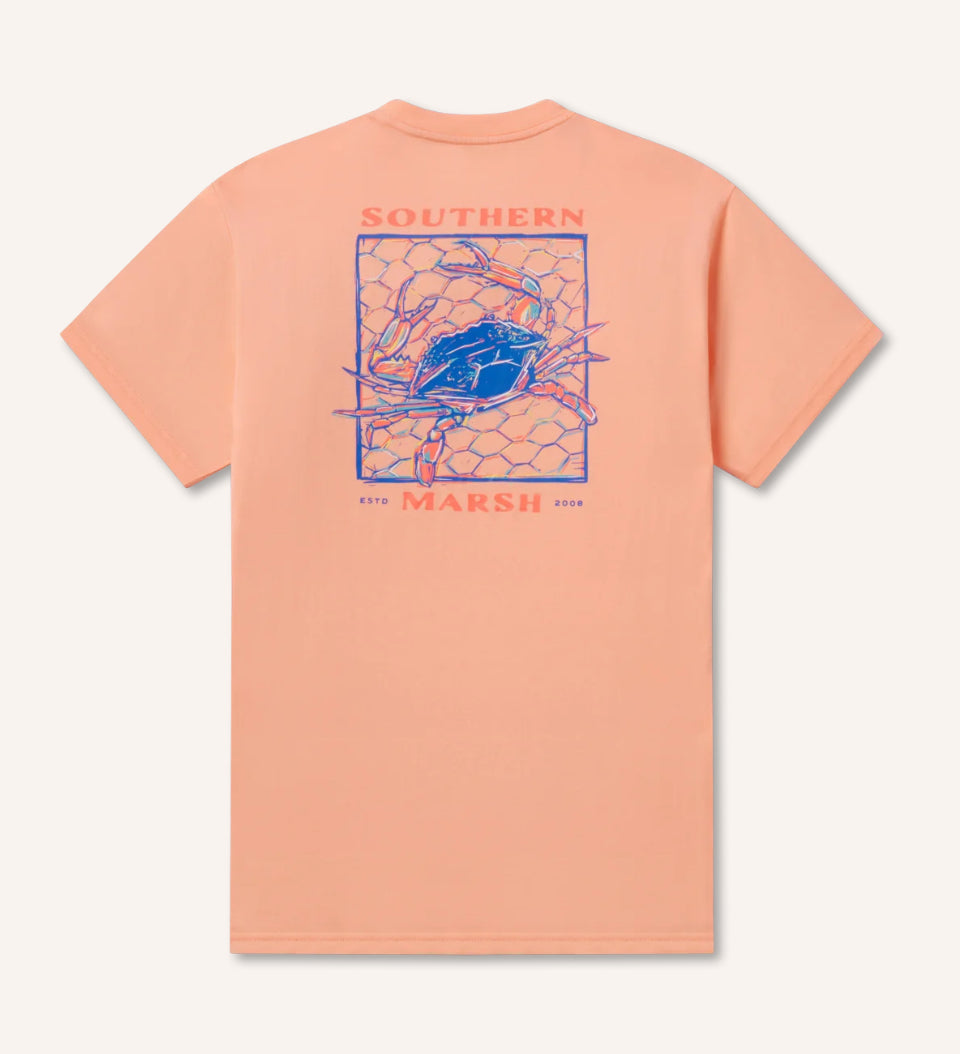 Southern Marsh Cotton Tee - Blue Crab