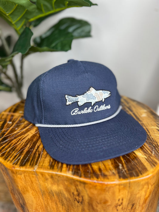 Navy Camo Fish Rope Hat